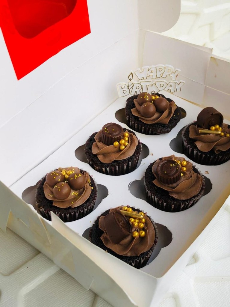 Freshly baked cupcakes
